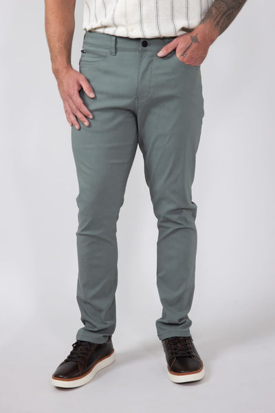 Copper & Oak Faille Trouser Pants for Men in Green