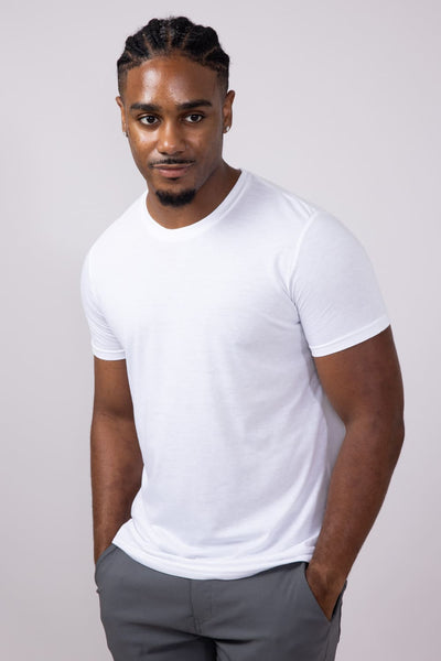 001-Pima-Shirt-Triblend-crew-neck-mens-3750-truewhite-_1_grande.jpg Basic Crewneck Tee for Men in White