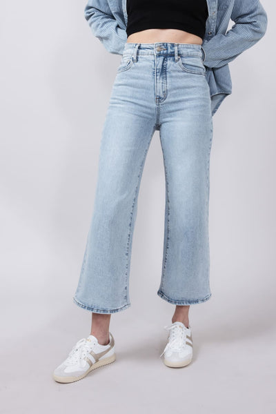 Thread & Supply High Rise Luca Vintage Cropped Wide Leg Jeans for Women