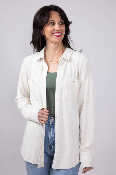 001-Thread_SupplyLewisButtonUpShirtforWomeninOatmeal-T1084PVXTS-OATMEAL_4c207360-51b9-4b3c-96be-5f78c57f1712_grande.jpg Thread & Supply Lewis Soft Luxe Button Up Shirt for Women in Oatmeal