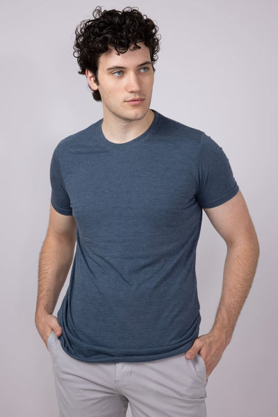 001-pIMA-tRIBLEND-CREWNECK-TEE-MENS-INDIGO-3750-INDIGO_1_grande.jpg Basic Crewneck T-Shirt for Men in Indigo Blue