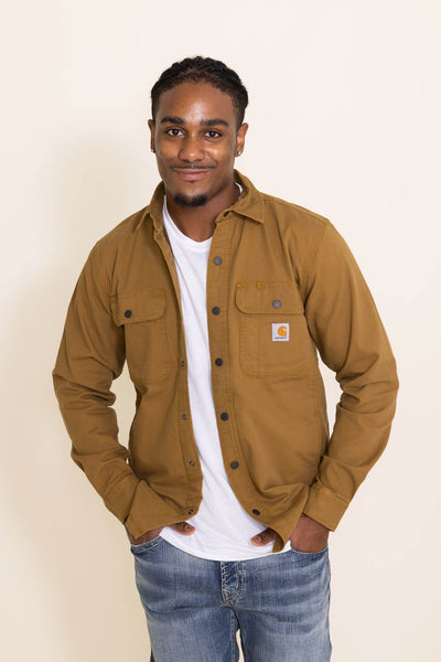 005-Carhartt-Canvas-Fleece-Lined-Shacket-for-Men-in-Brown-105419-B33-OAK_grande.jpg Carhartt Canvas Fleece Lined Shirt Jacket for Men in Brown