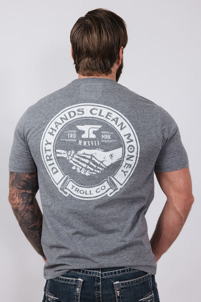 Troll Co Haggler T-Shirt for Men in Charcoal