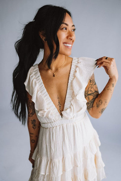 01-Hyfve-Tiered-Ruffle-Back-Tie-Dress-White-HF23A681-OFFWHT_grande.jpg Hyfve Tiered Ruffle Back Tie Dress for Women in White