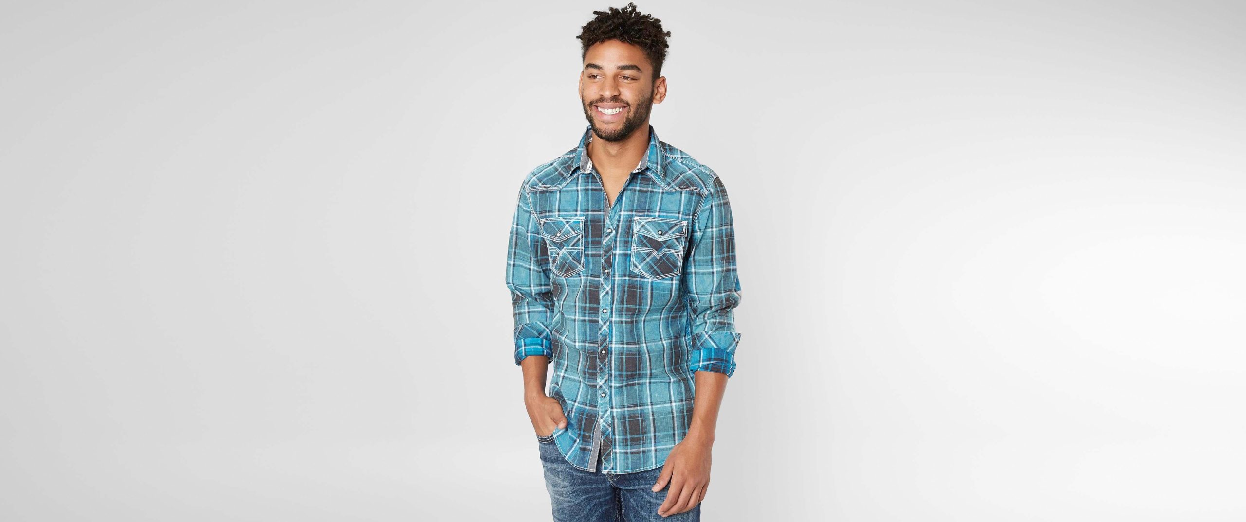 0207628bf29153ddeae3de18480d0963v3.jpg BKE Vintage Latexo Athletic Shirt - Men's Shirts in Blue Black