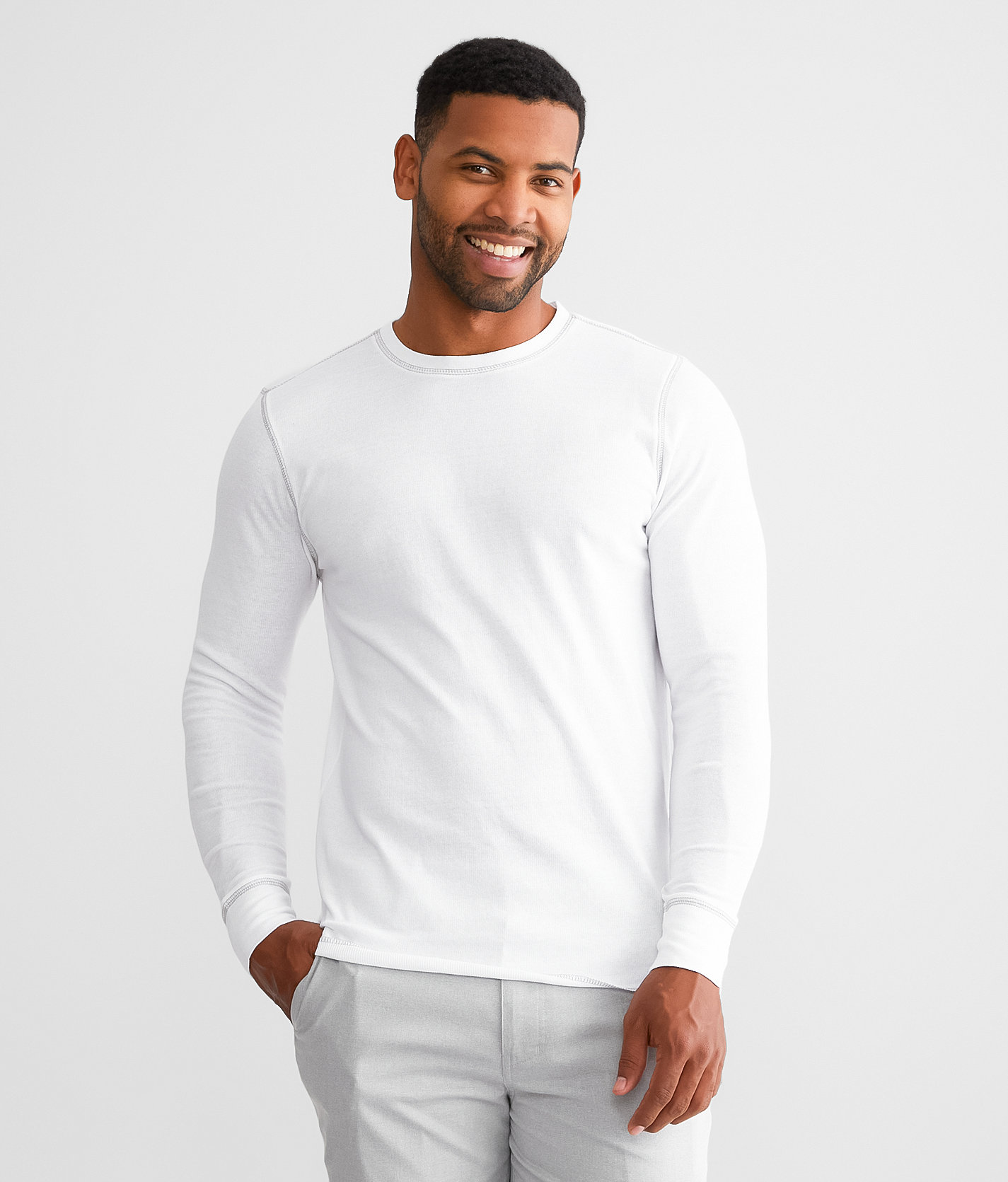 05f9475599d7a81354716c1b2fc2a724v3.jpg Reclaim Drop Needle Thermal - Men's T-Shirts in White