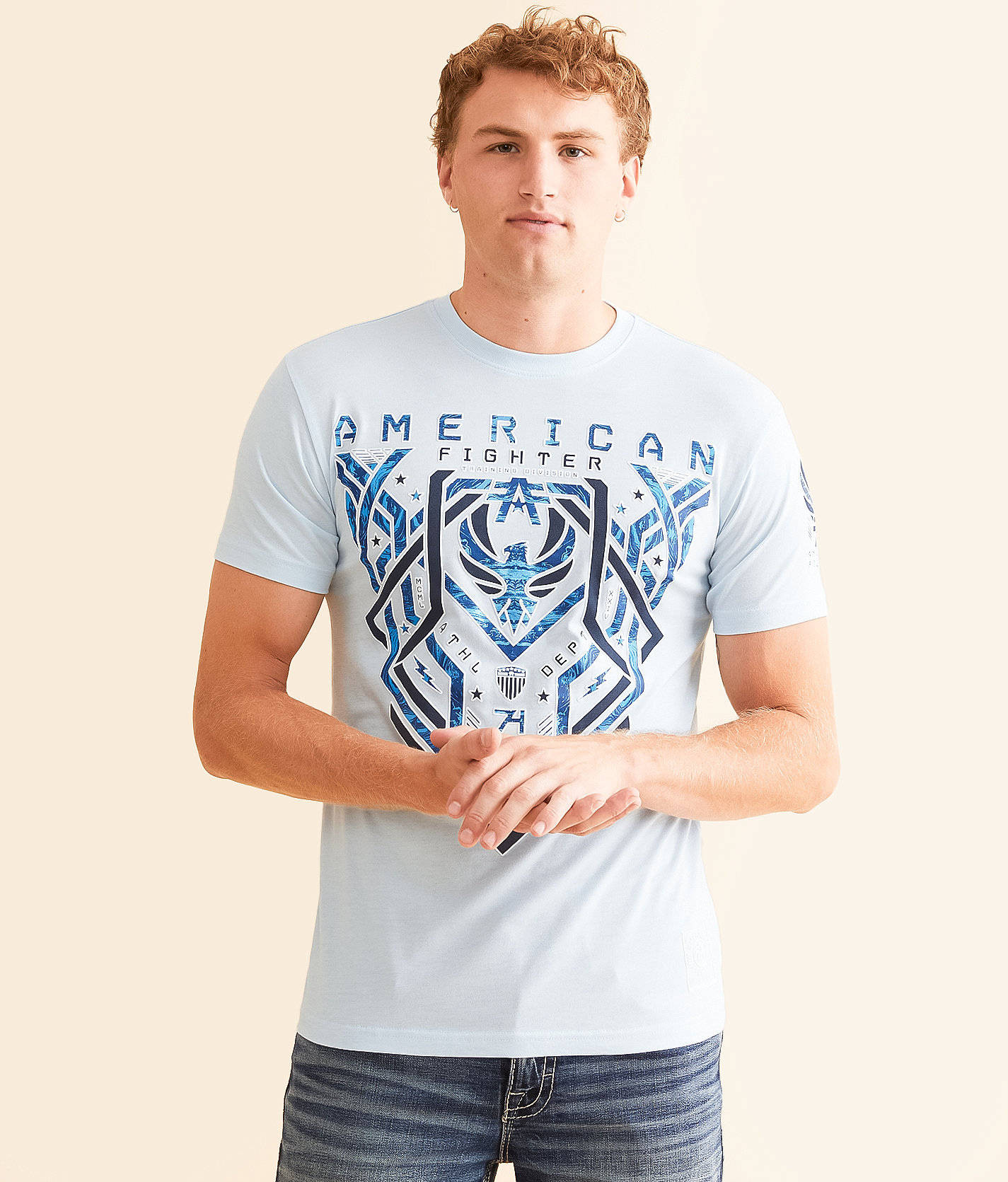 American Fighter Cloverport T-Shirt - Men's T-Shirts in Ice Melt Nantucket Breeze