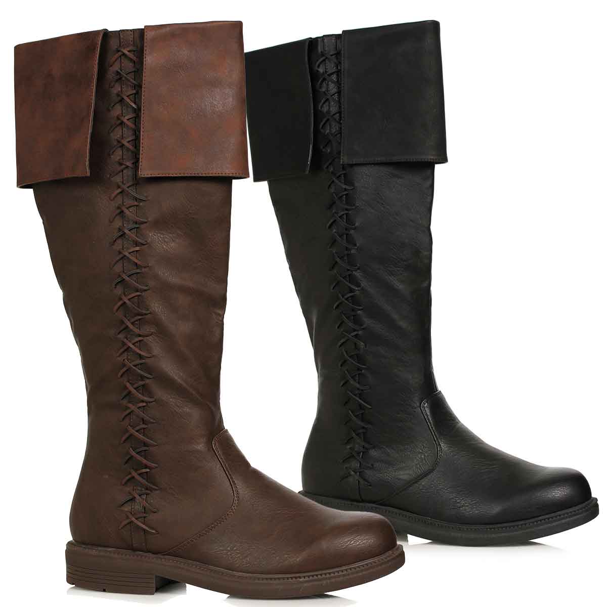 125-BART, 1" Men's Knee High Boot with Stitching Detail