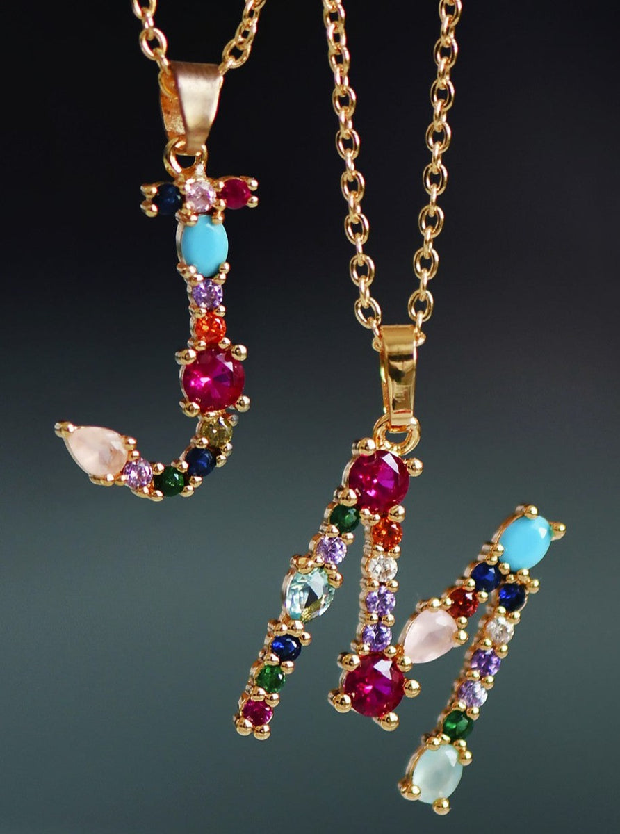13973284_e8b677df-7a95-4a03-be16-66b66caa4e45_1200x1200.jpg What a Gem Initial Necklace