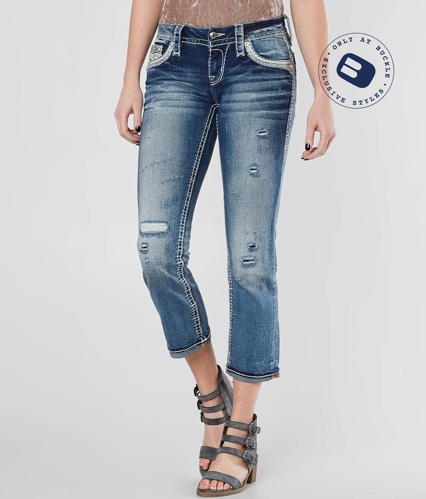 Rock Revival Hettie Cuffed Stretch Capri Jean - Women's Jeans in Hettie C206