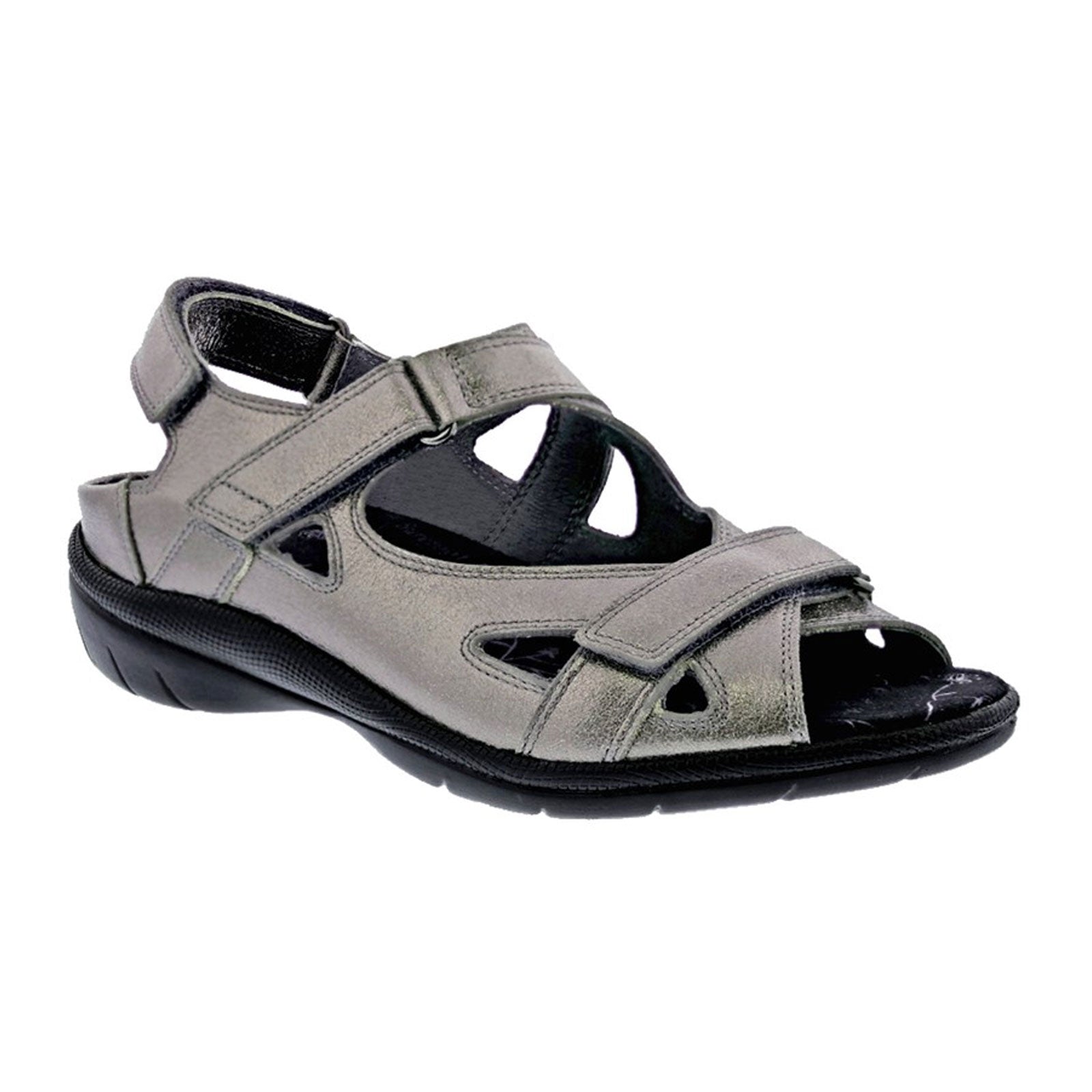 17364-86_1.jpg Drew Lagoon Backstrap Sandal (Women) - Pewter Leather