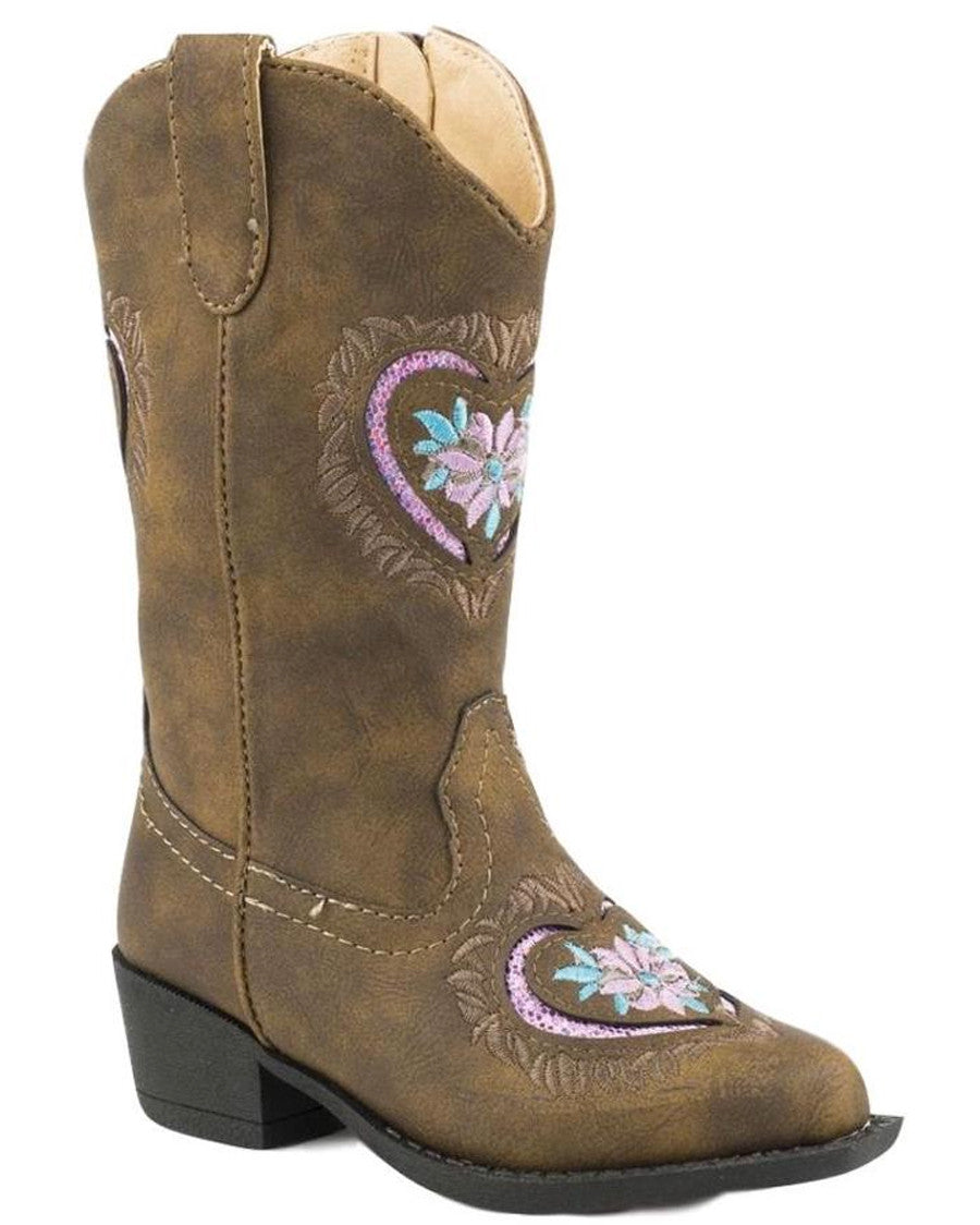 1_0484ad05-bb99-4043-85f4-7434be87a431.jpg Kids' Daisy Heart Boots