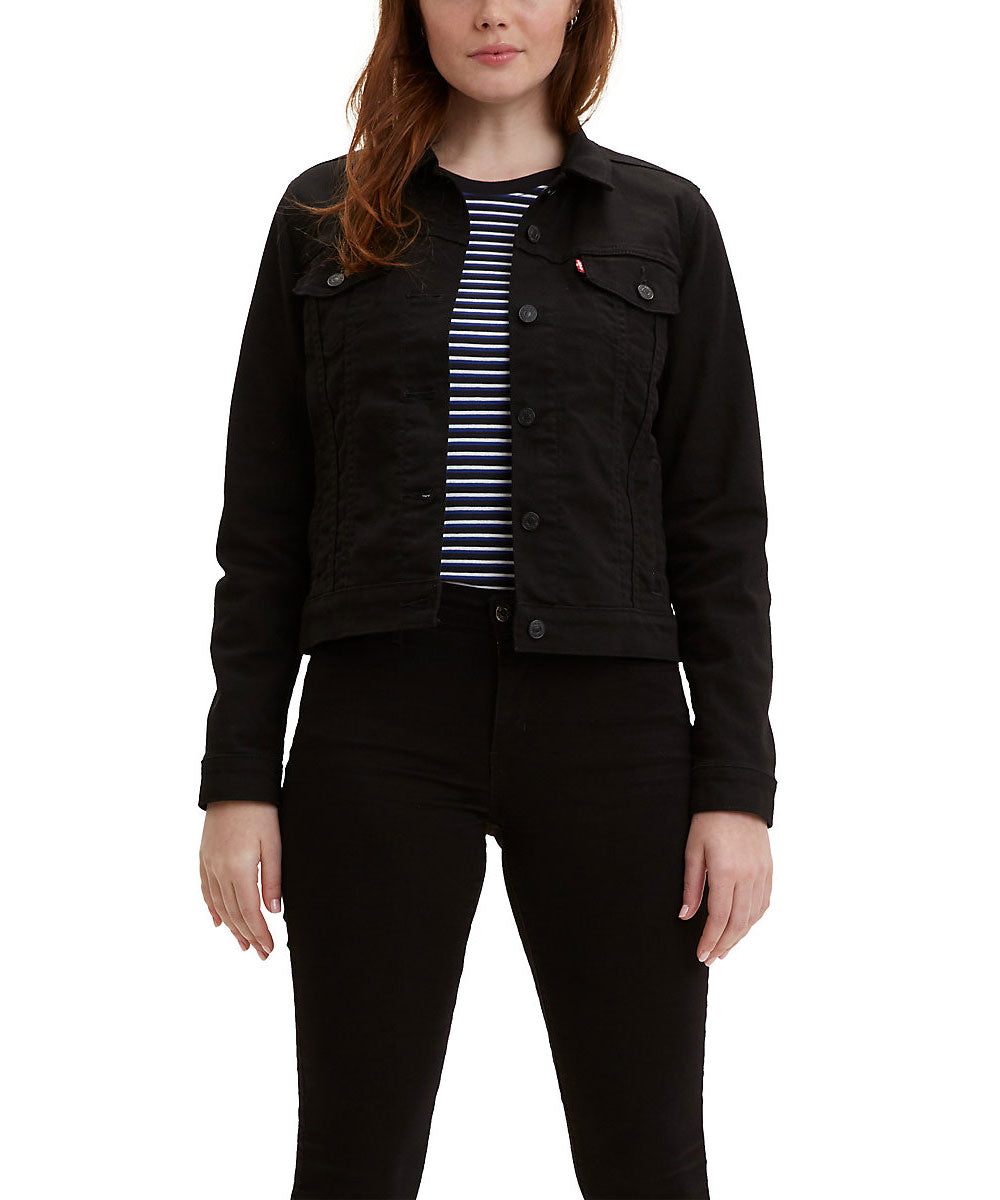 20_H2_29945-0038_Front_314_1200x1440.jpg Levi's Women's Original Trucker Jacket - Black