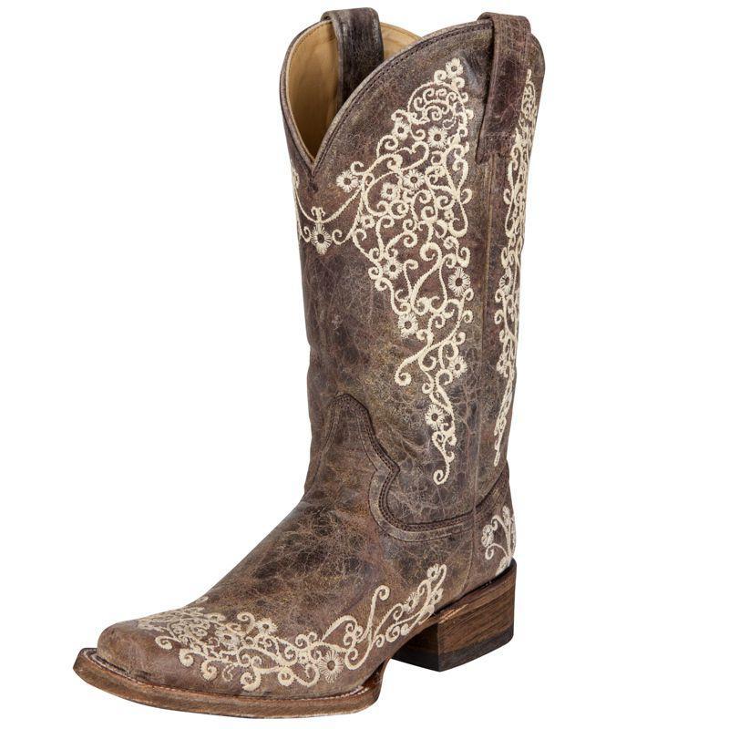 22790-default-l_800x800_6d20de00-83b5-4981-89ad-e8d42efcb846.jpg Women's Corral Brown Crater Bone Embroidery Boots - A2663