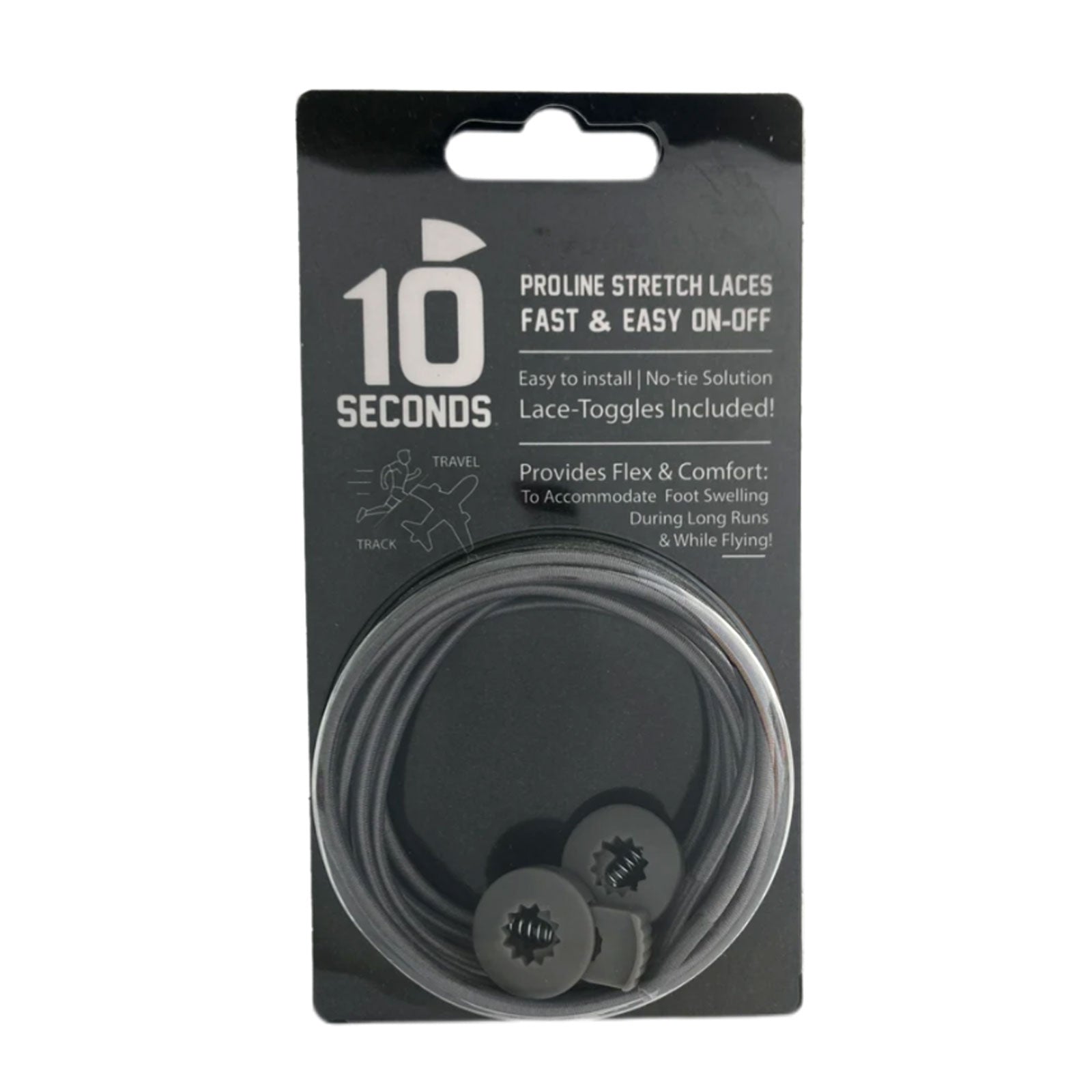 24501NB_2.jpg 10 Seconds Elastic Shoelace - Grey