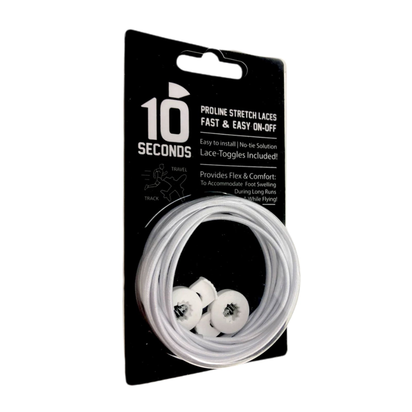 24502NB_1.jpg 10 Seconds Elastic Shoelace - White
