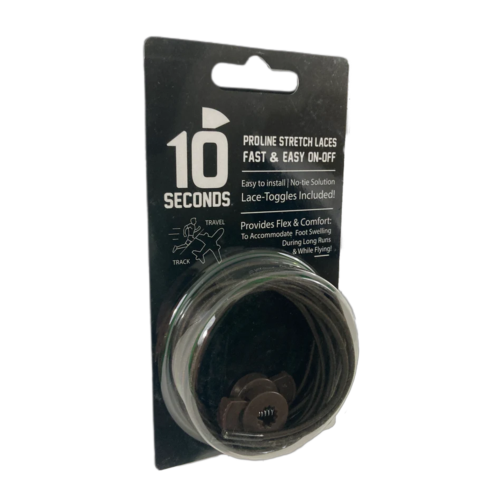 24503NB_1.png 10 Seconds Elastic Shoelace - Brown
