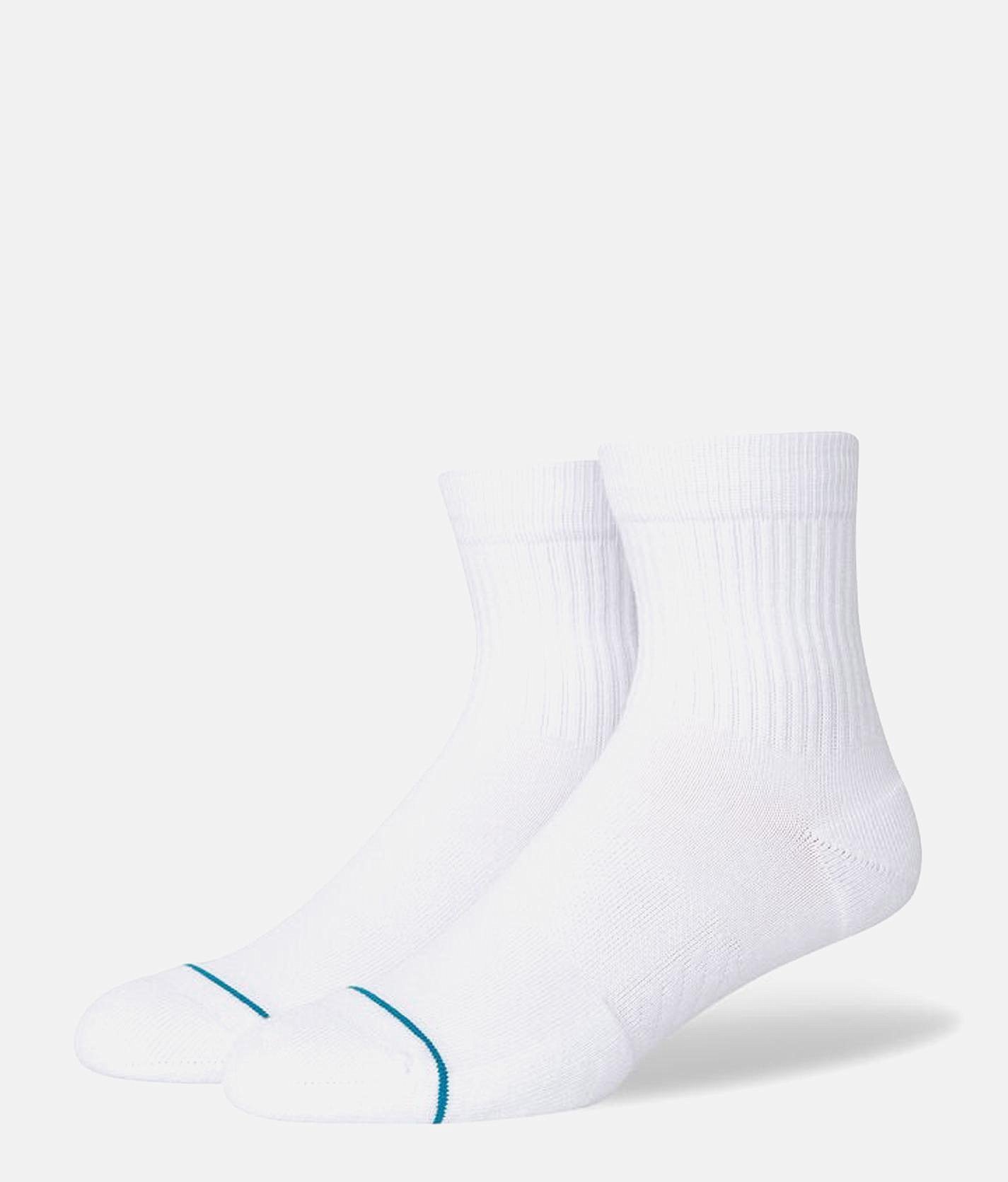 Stance Icon Quarter Socks - Men's Socks in White