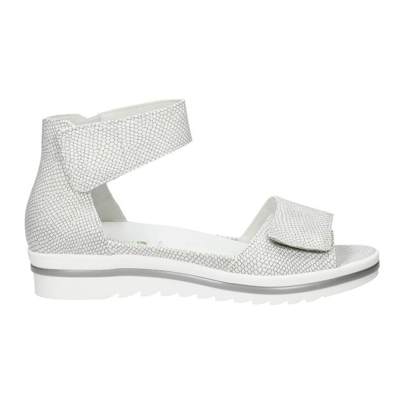 351005-U120-211_3.jpg Waldlaufer Marigold 351005 Ankle Strap Sandal (Women) - Silver Snake
