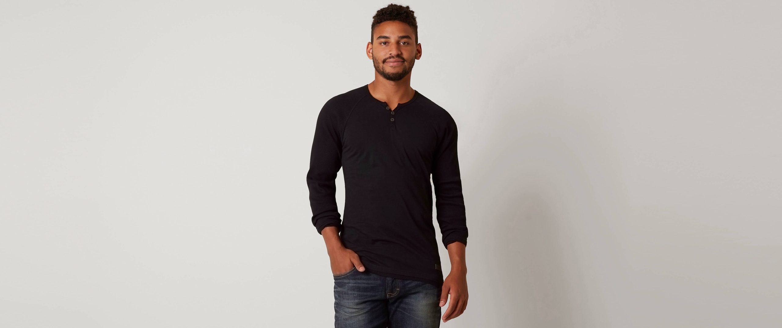 Outpost Makers Thor Henley - Clothing in Black