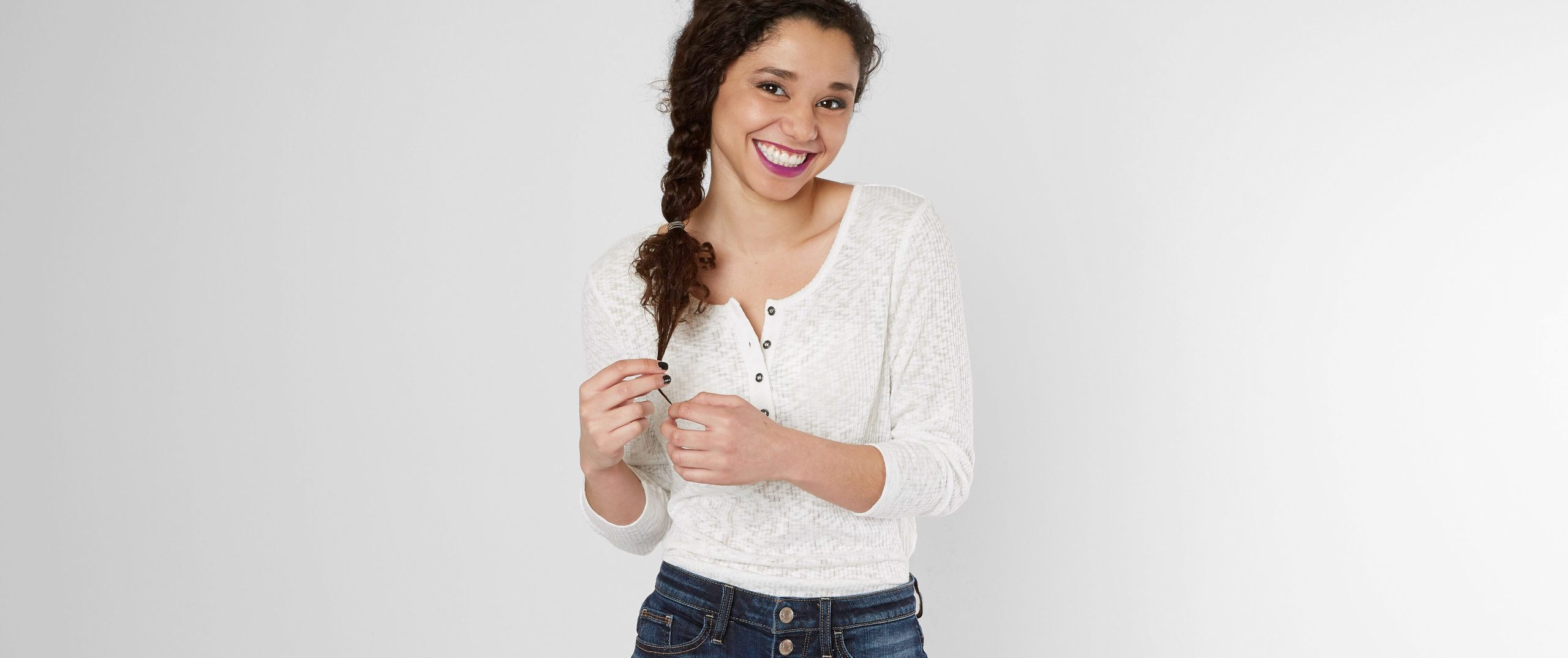 4499404a60a0786fc00be7d470b4f7e3v3.jpg FITZ + EDDI Ribbed Henley Top - Women's T-Shirts in Cream