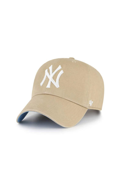 47-hat-yankees-khaki-blue-bill-B-BLPRK17GWS-KHB-1_grande.jpg '47 New York Yankees Clean Up Hat in Khaki