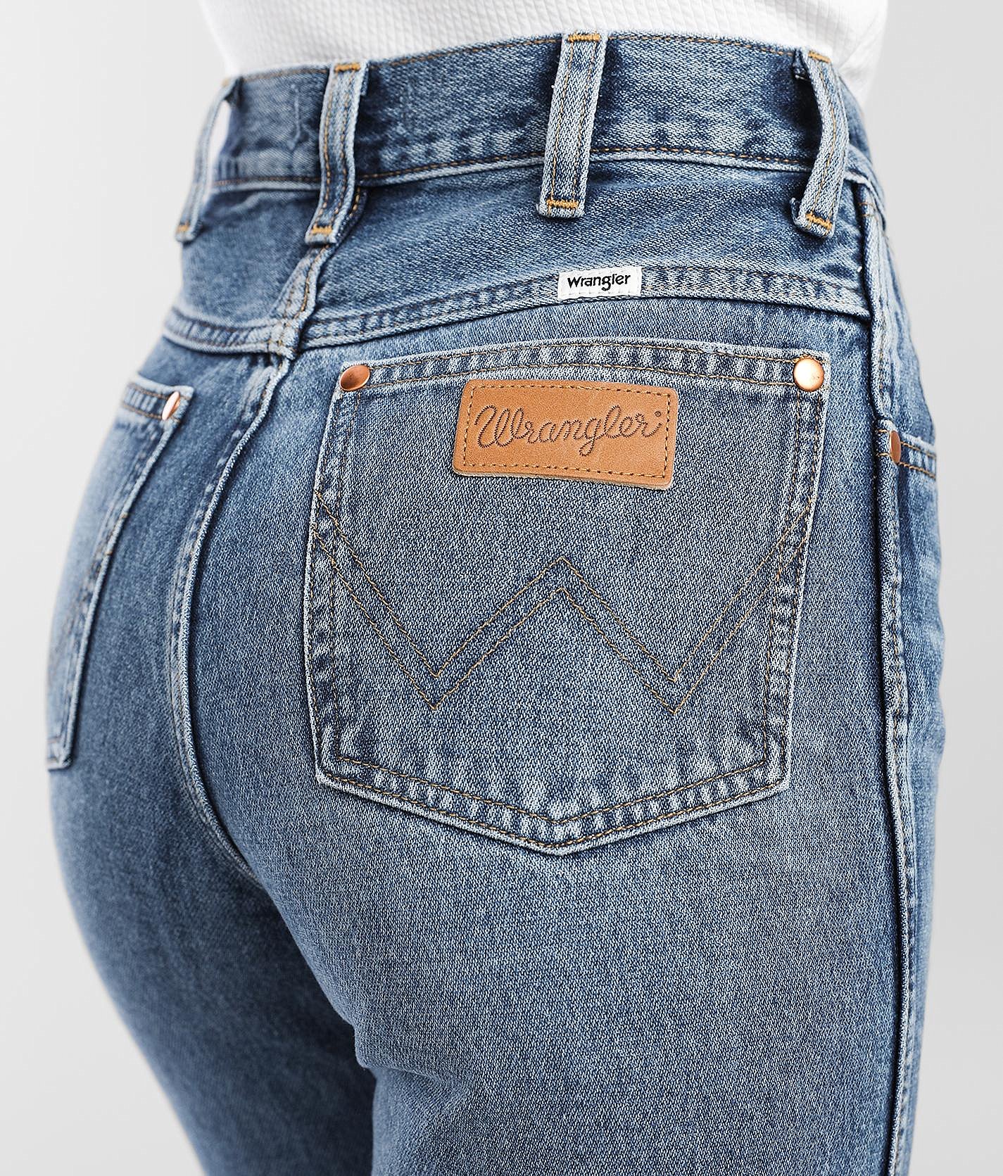 52076df5a753476ca1293bb0819be94av3.jpg Wrangler® Heritage Wild Ankle Straight Jean - Women's Jeans in Retro Mid Damaged