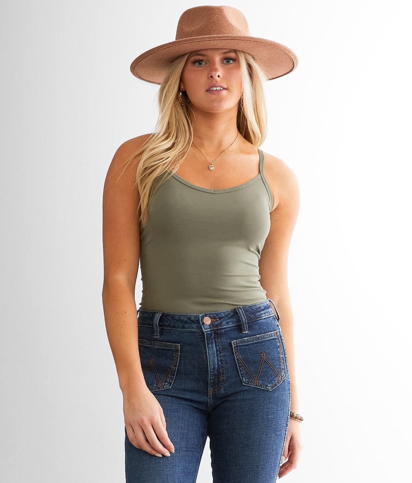 55a3a94d5957c9696c4a62d73784be11v3.jpg BKE core X-Long Two Way Tank Top - Women's Tank Tops in Vetiver