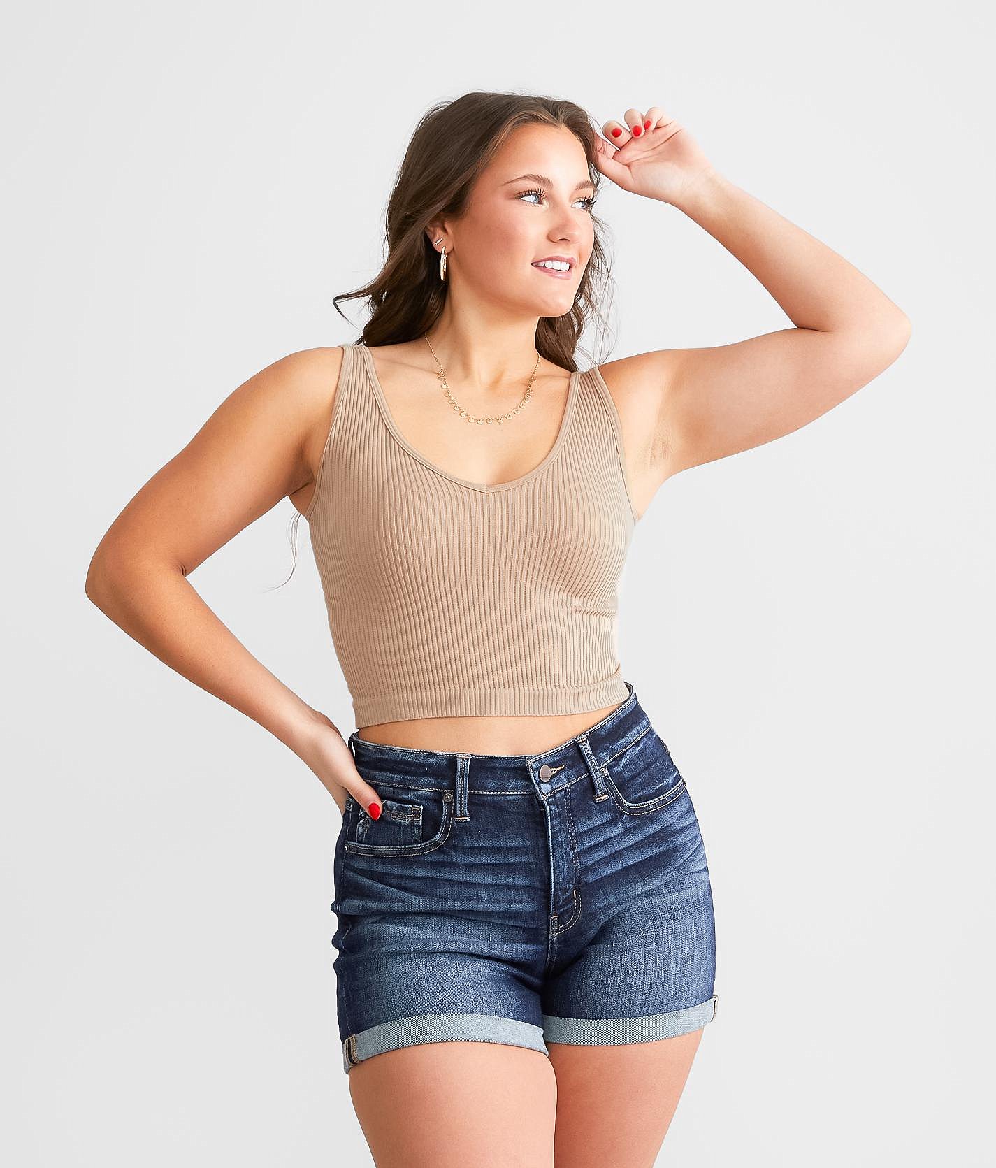 5bac1d5484e5c7b7168cefd7e9ded157v3.jpg Free People Ribbed Brami Tank Top - Women's Tank Tops in Nude