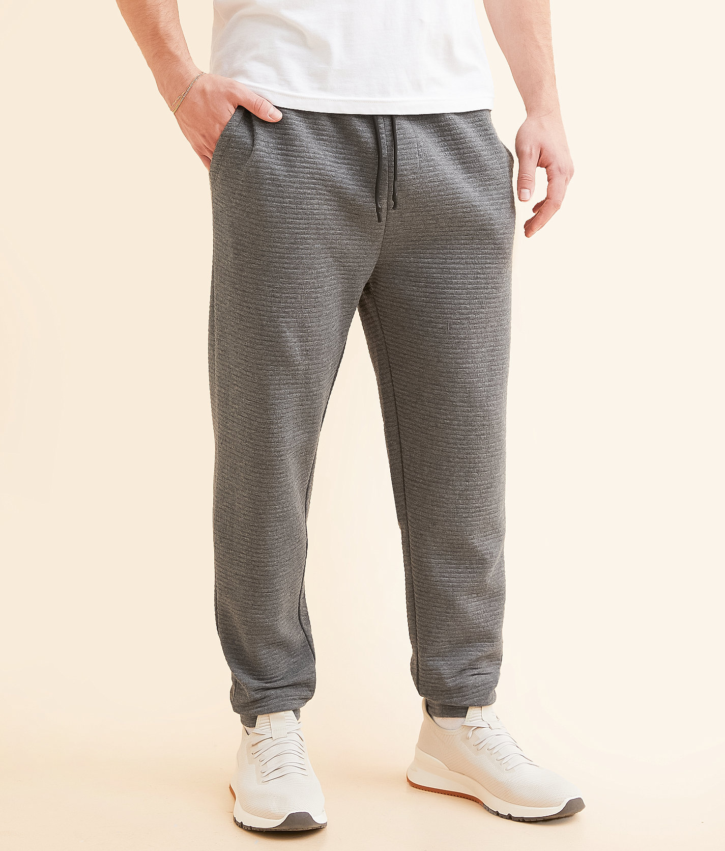 Departwest Ottoman Jogger - Men's Sweatpants in Black Heather