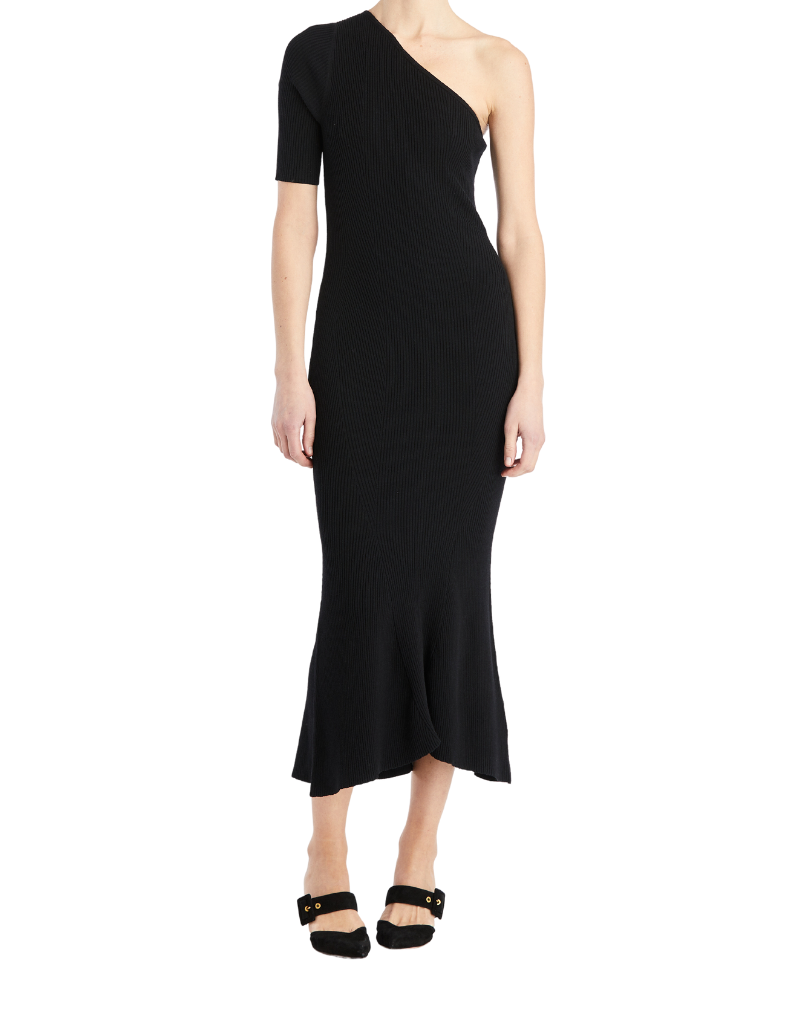 5dafe547705d7518df03ac65f372769f.png Veronica Beard Montrose Knit Dress in Black