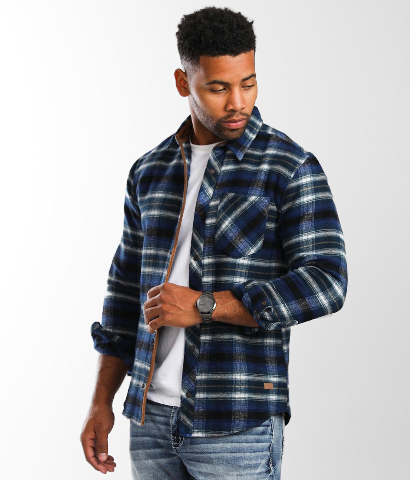 Outpost Makers Flannel Plaid Shirt - Men's Shirts in Blue