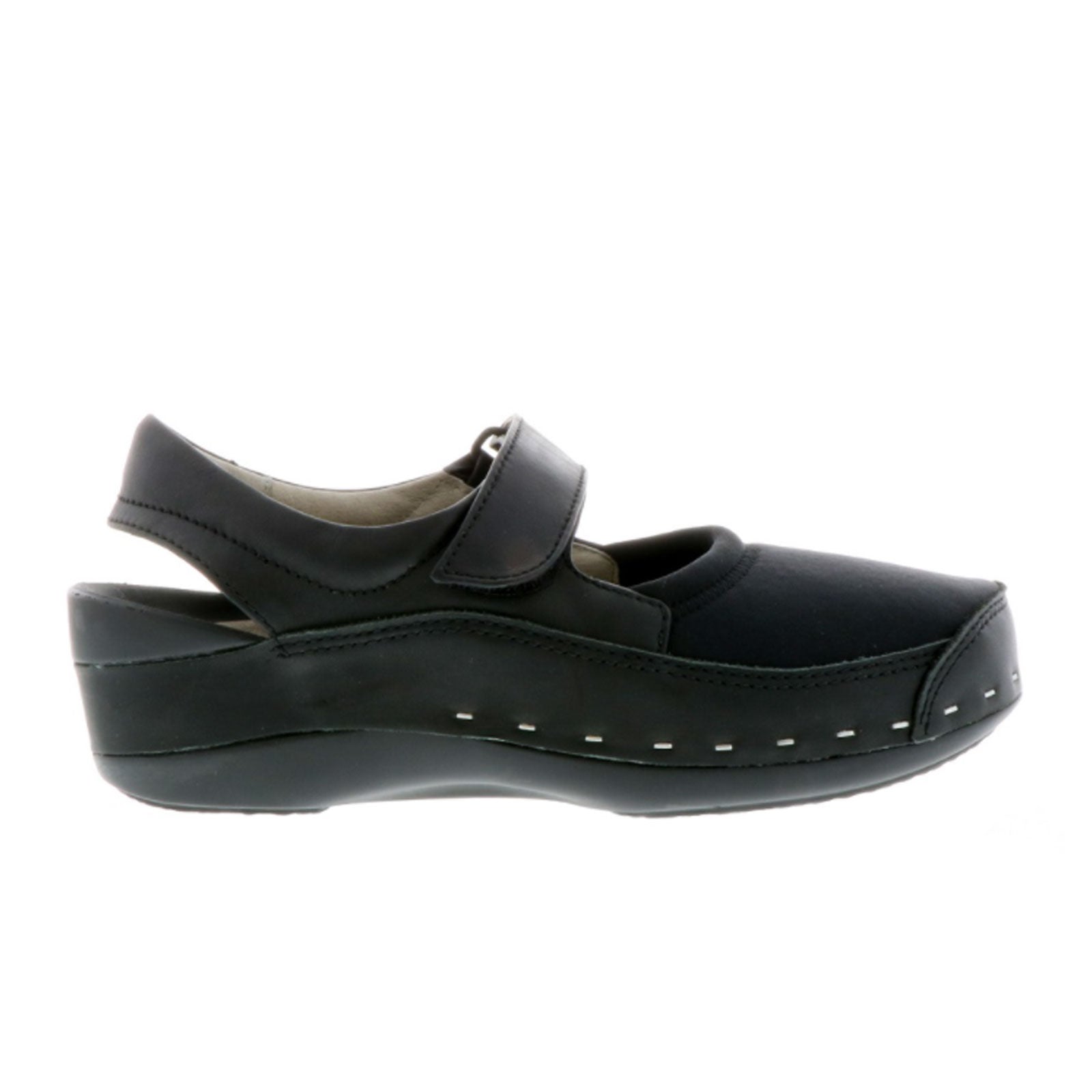 6015-999_1.jpg Wolky Strap-Cloggy (Women) - Black Lycra Smooth