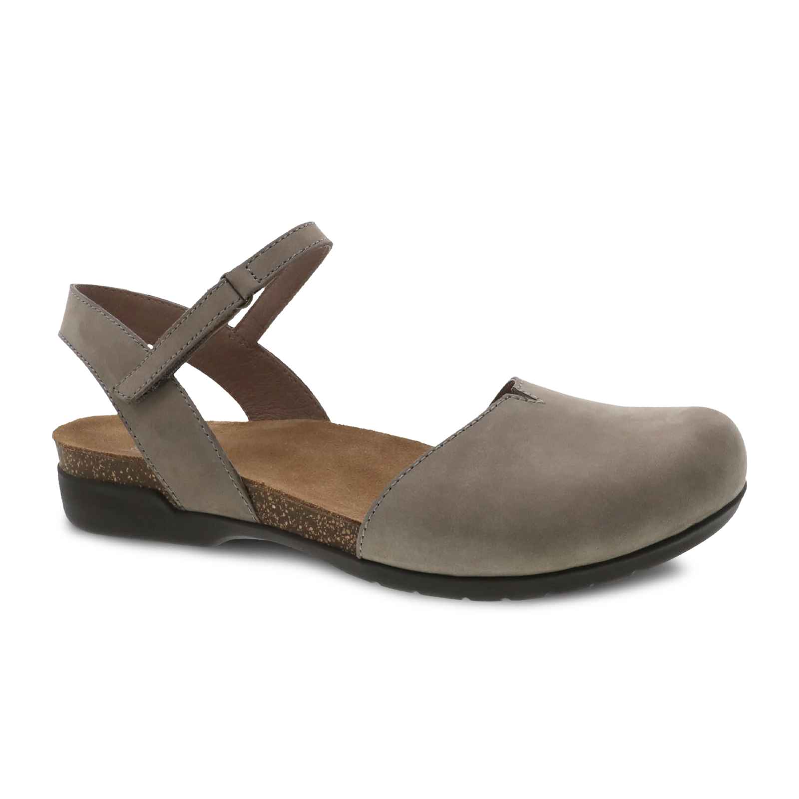 6025-165300_1_517d8a3b-6845-4f7d-885a-92ce0a41b538.png Dansko Rowan Backstrap Sandal (Women) - Taupe Milled Nubuck