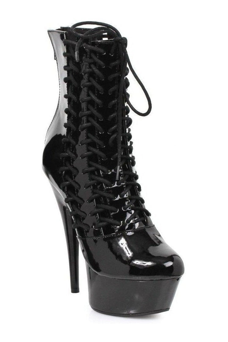 609-MILLA Ankle Boots  | Black  Patent