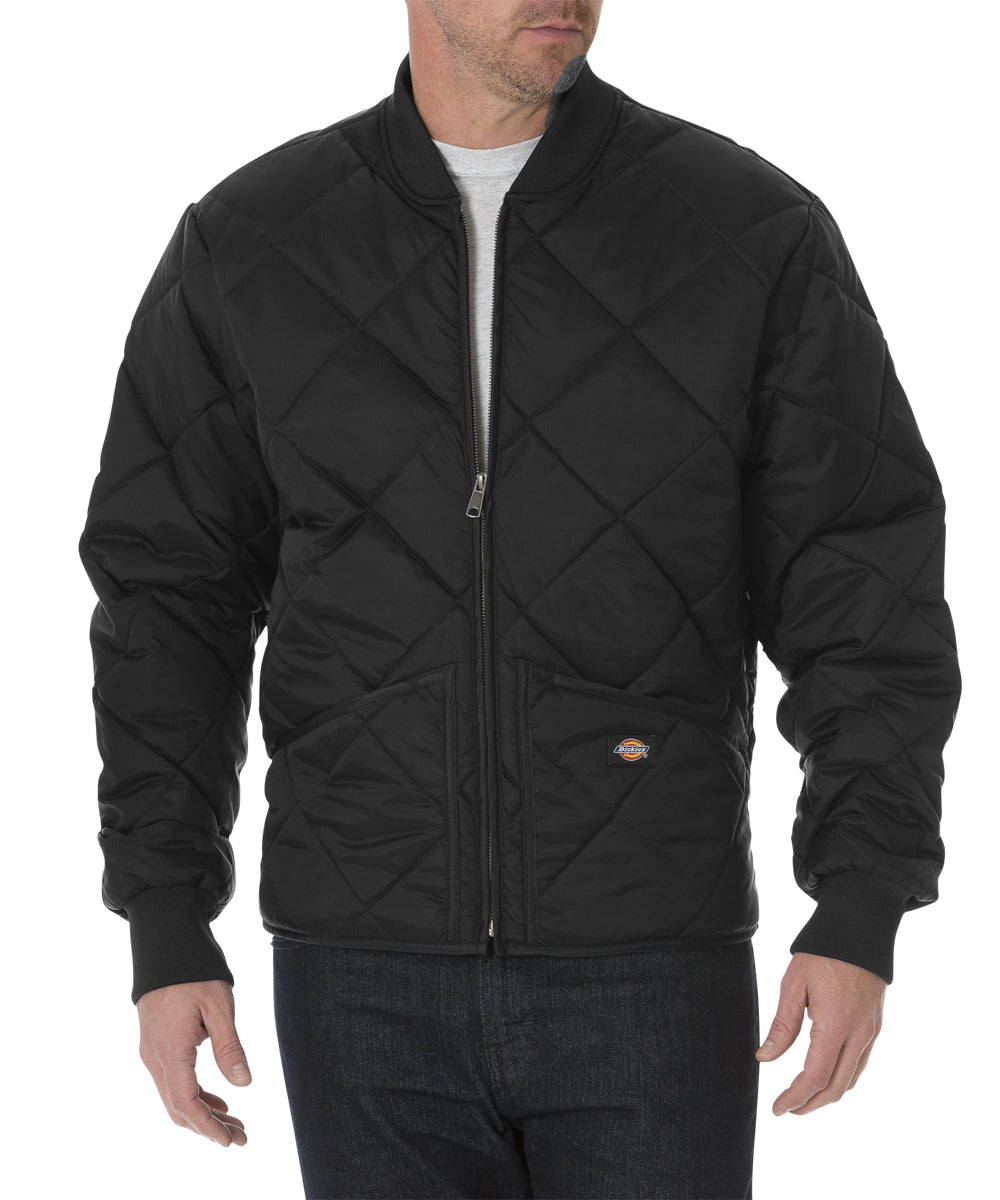 61242_bk_f_f_1200x1440.jpg Dickies Diamond-Quilted Nylon Jacket - Black
