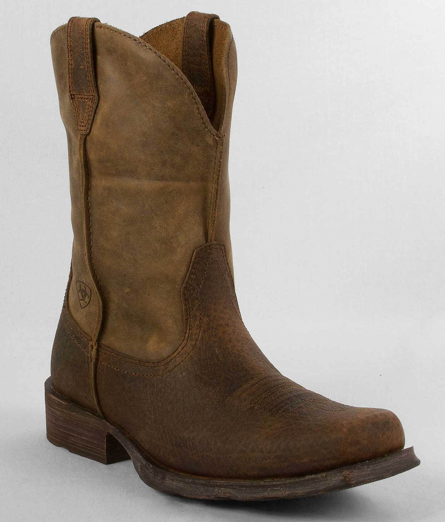 65b4e727412f3ba42fdd323ad2028e7cv3.jpg Ariat Rambler Leather Cowboy Boot - Men's Shoes in Earth Brown Bomber