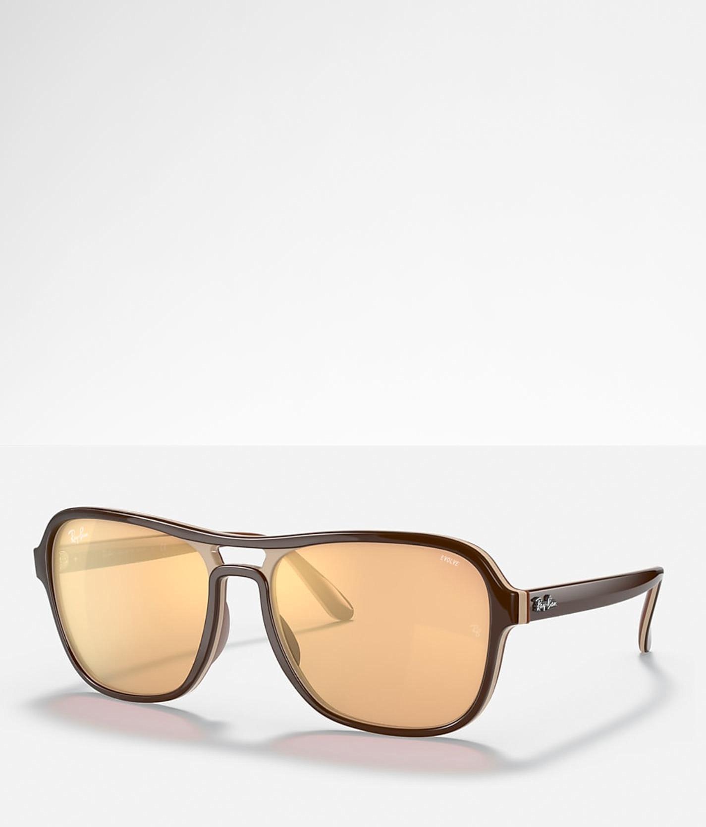 Ray-Ban® State Side Sunglasses - Women's Sunglasses & Glasses in Brown Photo Orange