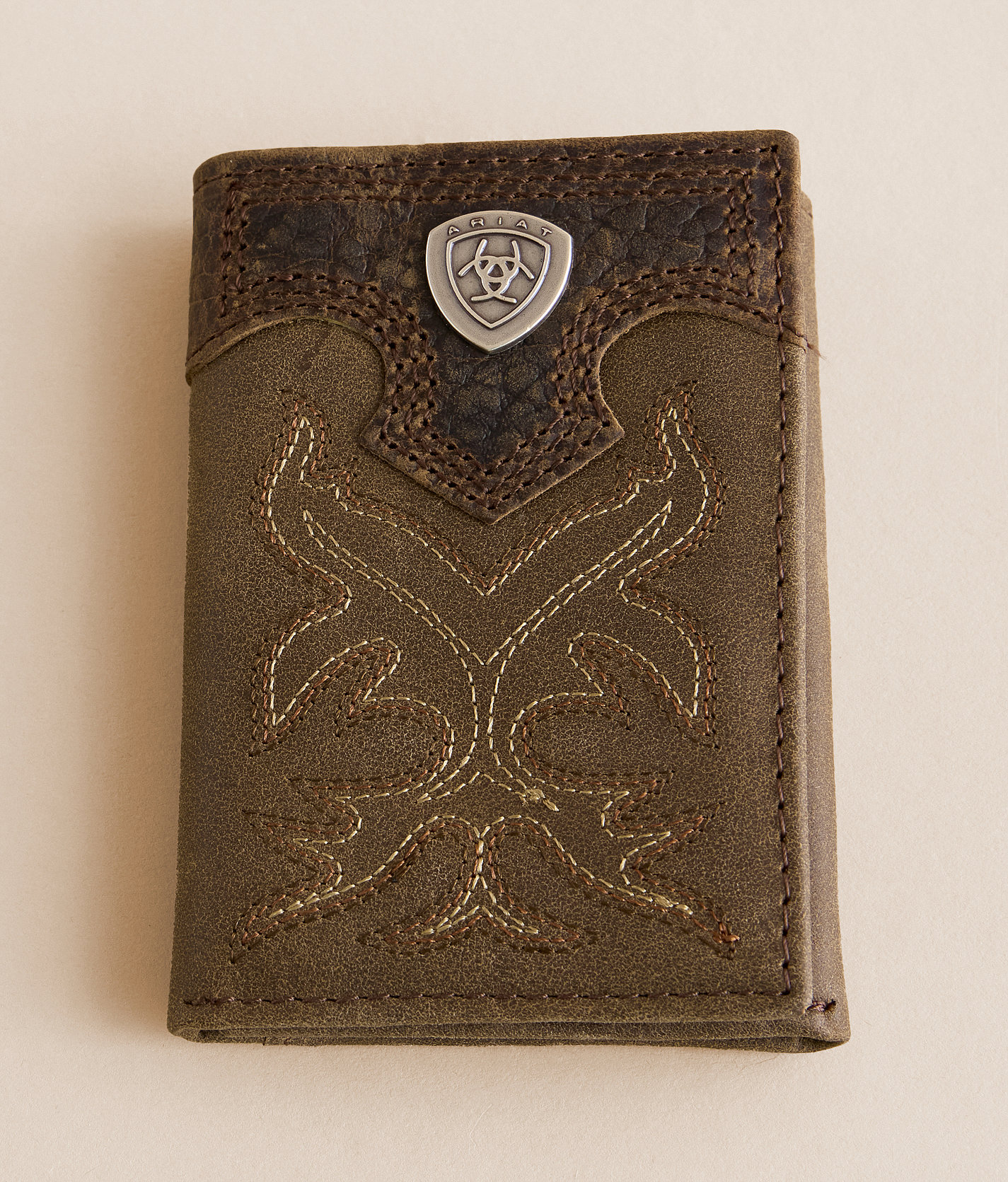 67fb4a035df252398372a0ec89a34de3v3.jpg Ariat Embroidered Wallet - Men's Bags & Wallets in Dark Brown
