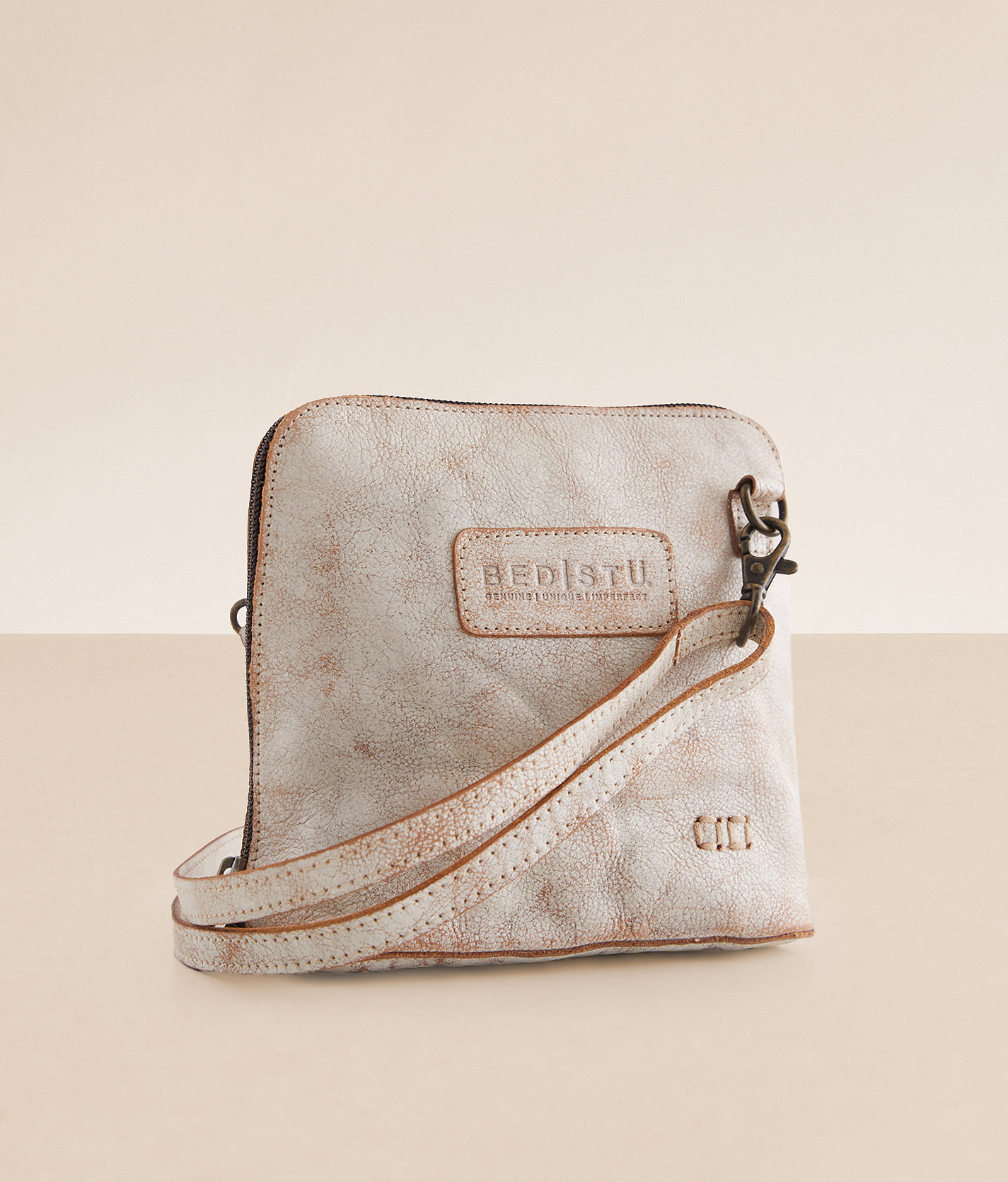 Bed Stu Ventura Leather Crossbody Purse - Women's Bags & Wallets in Nectar Lux
