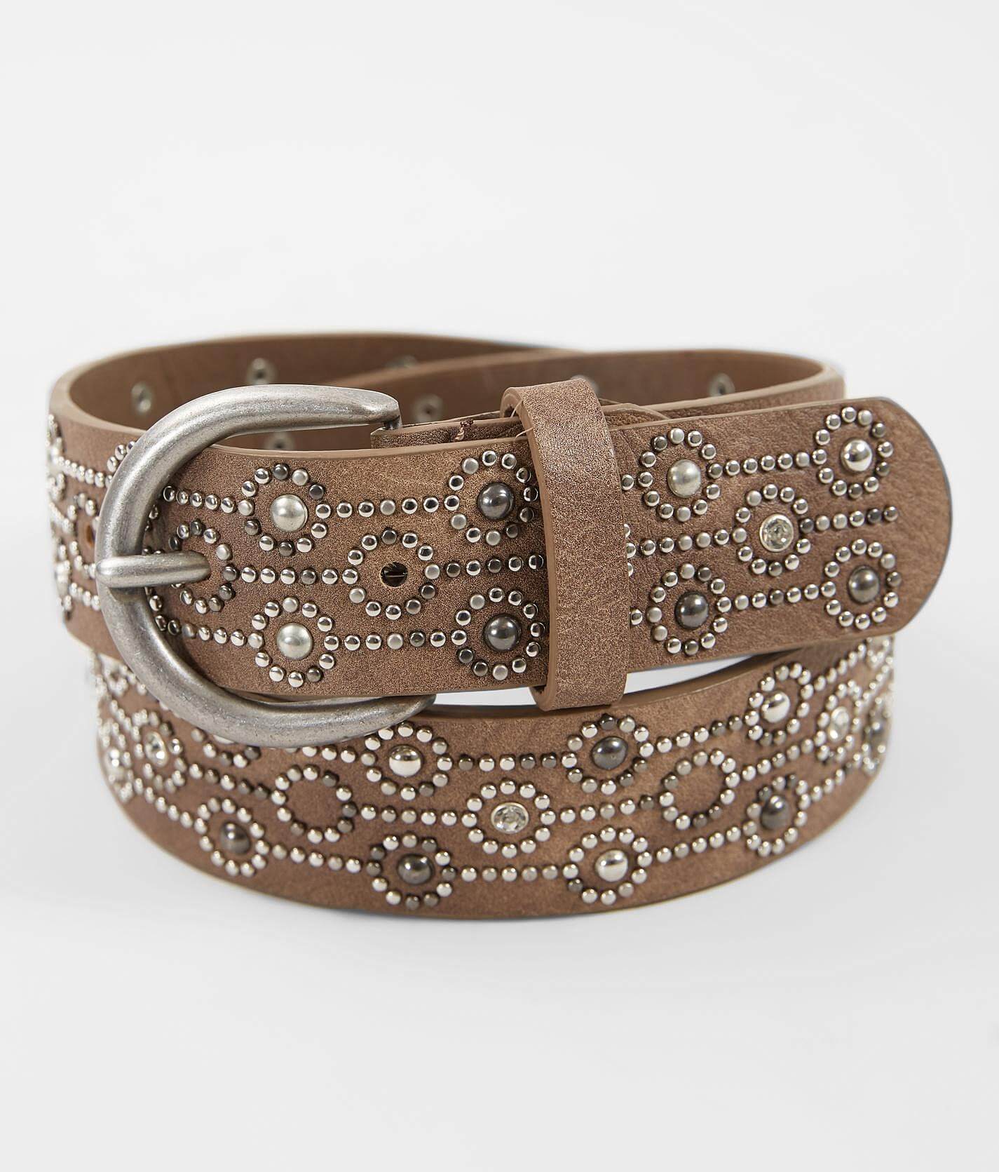 97538d262906360b1126814eafd006d0v3.jpg BKE Circular Studded Glitz Belt - Women's Belts in Brown Taupe