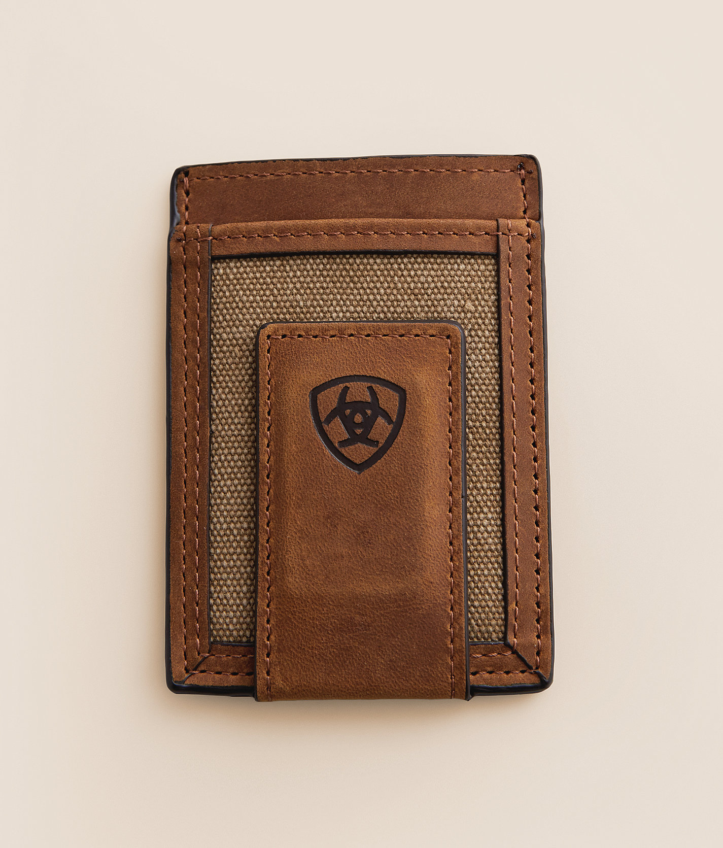 9a2cf5898e3f5ea8f884e7731a6019d1v3.jpg Ariat Magnetic Leather Money Clip Wallet - Men's Bags & Wallets in Tan