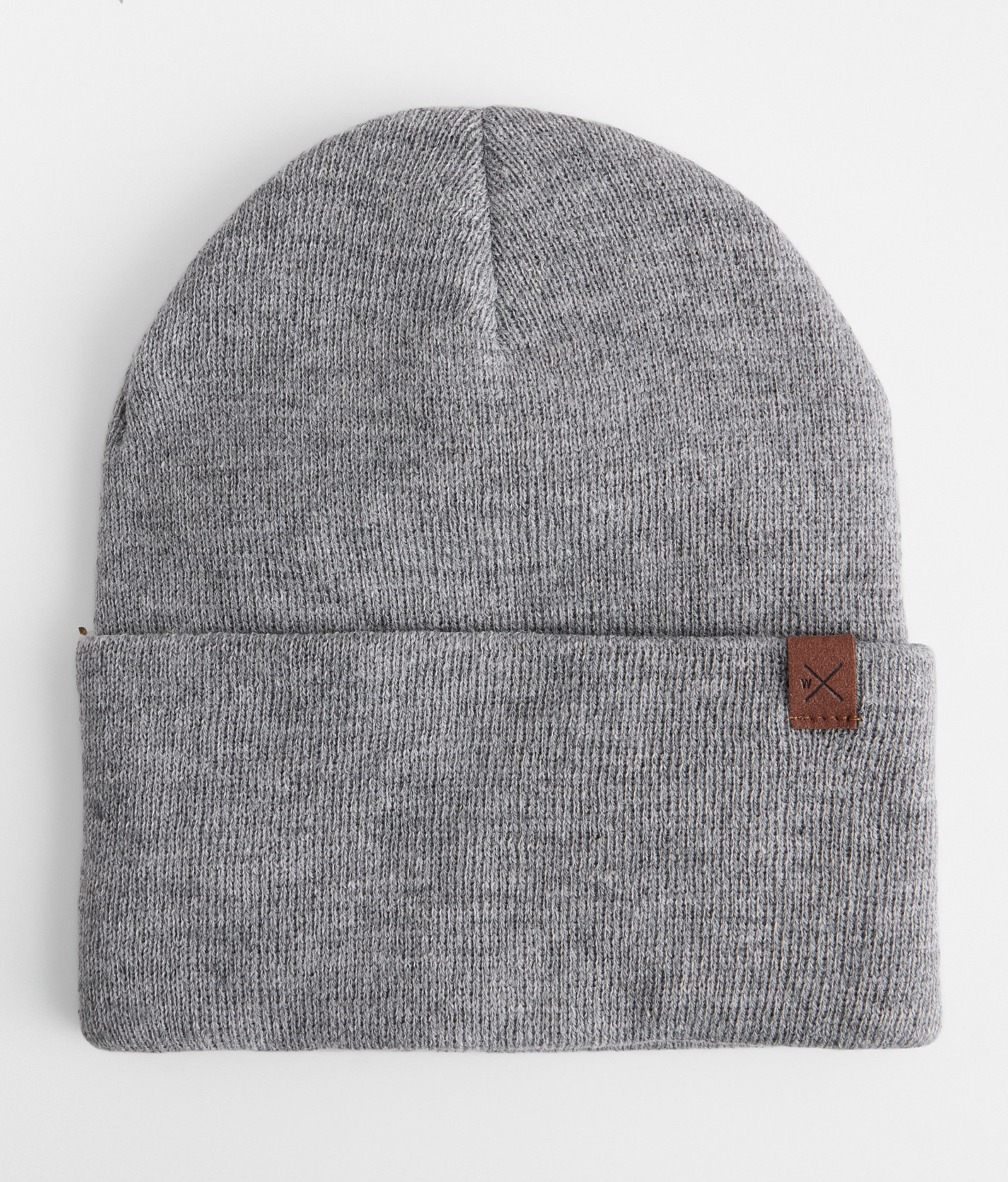 Departwest Marled Knit Beanie - Men's Hats in Heather Grey