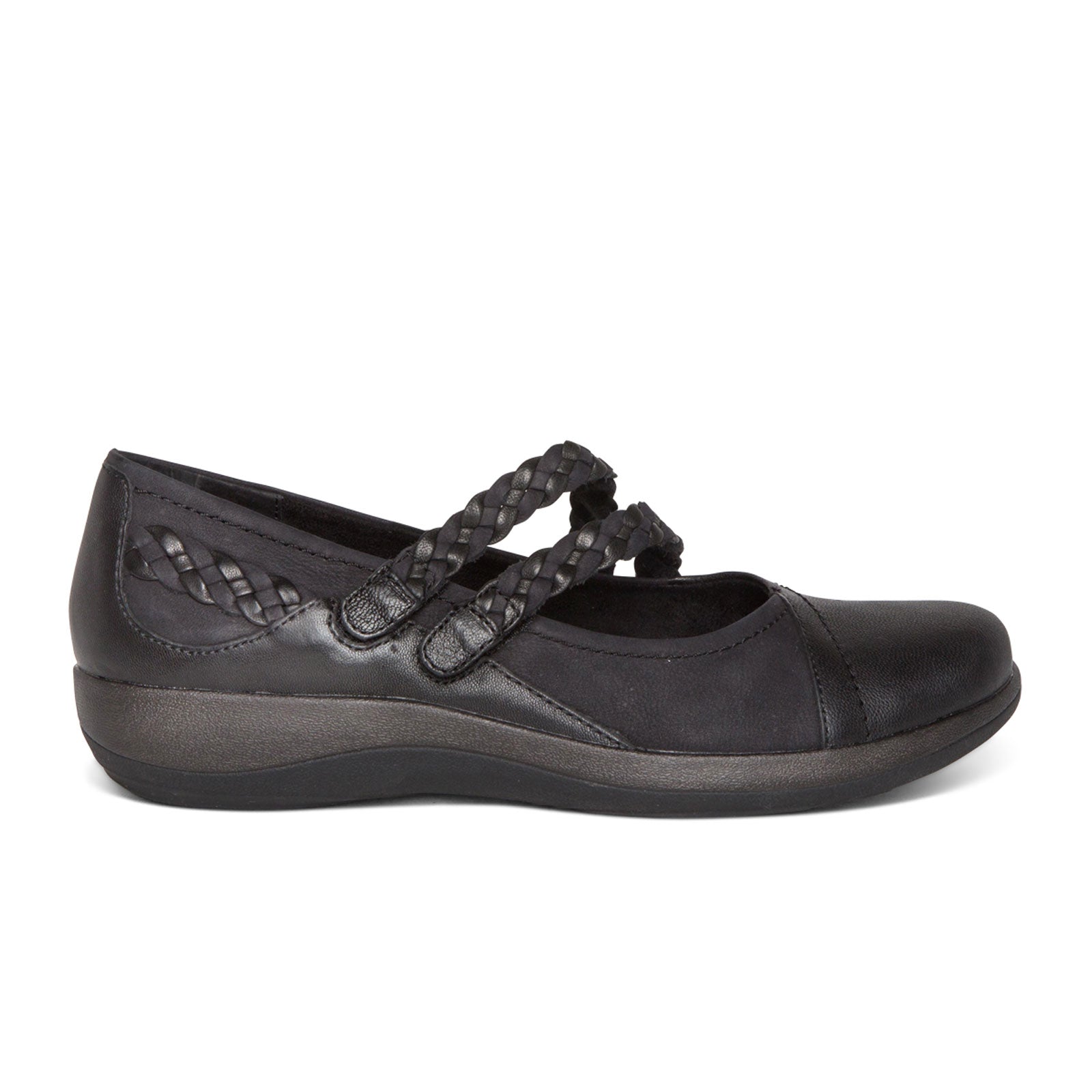 DM450_1.jpg Aetrex Annie Mary Jane (Women) - Black Leather