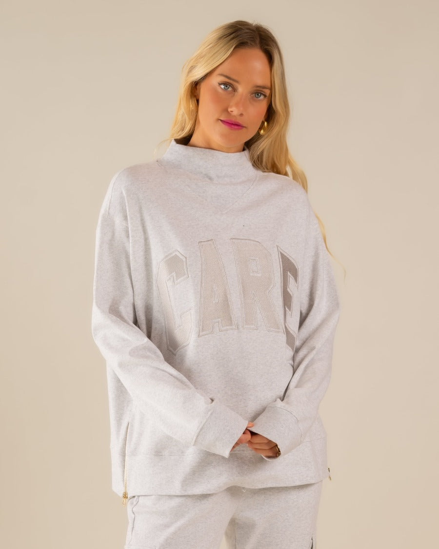 DSC05154-2.jpg Bella Interlock Mock Neck Ice Grey