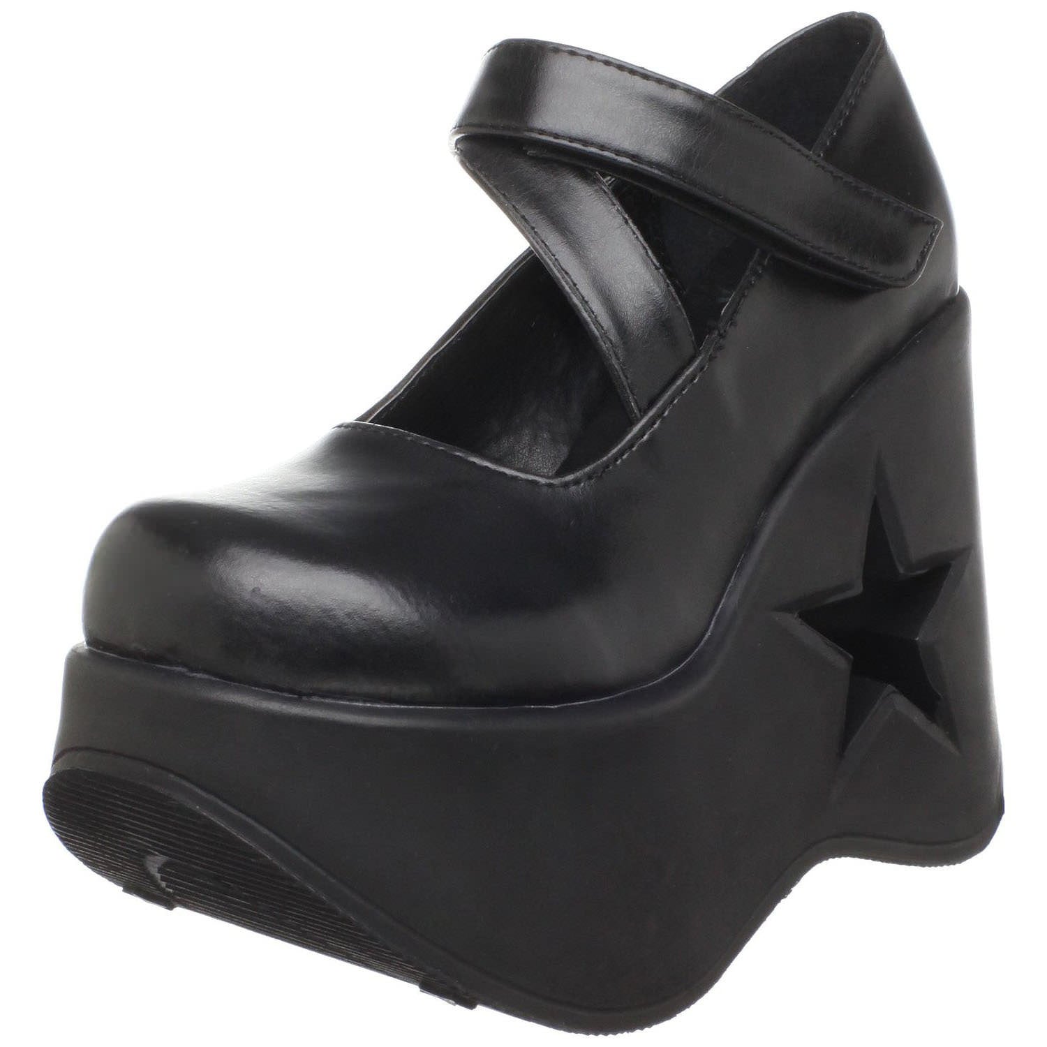 DYN03-B-PU-MAIN.jpg DEMONIA goth gothic cyber platform shoes wedges with star