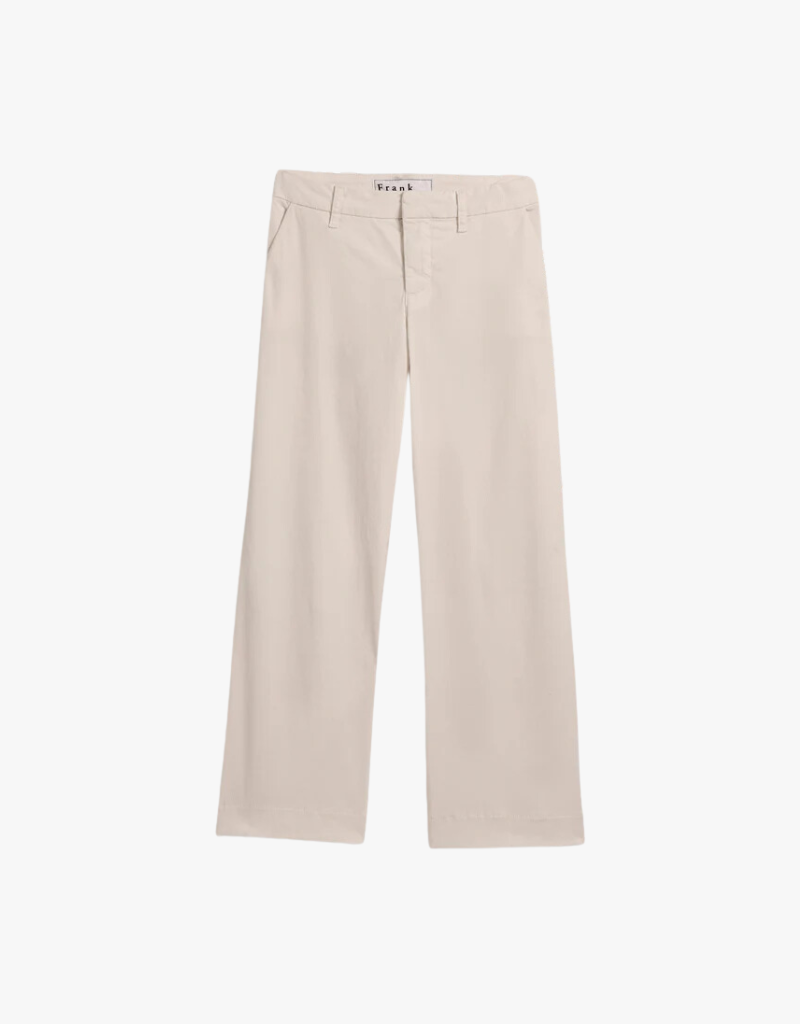 Frank & Eileen Westport The Italian Wide Leg Chinos in Khaki (Italian Performance Twill)