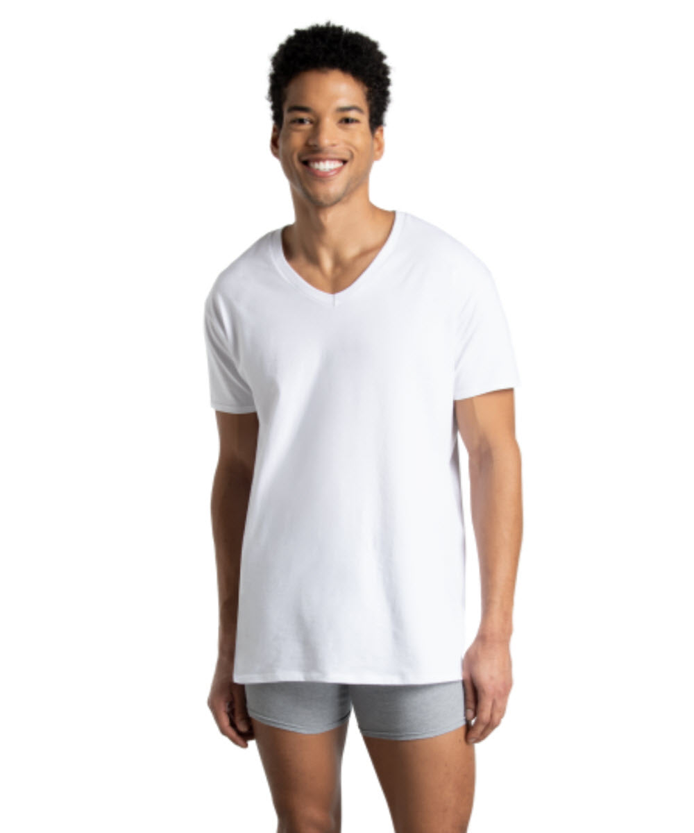 FruitoftheLoom2626-1_1200x1440.jpg Fruit of the Loom Men's V-neck T-shirt - 3-pack, White