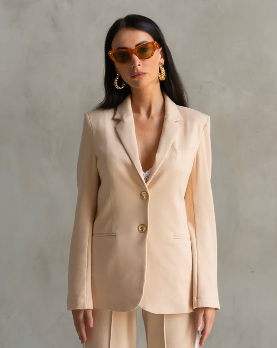 Morrison Interlock Blazer Créme