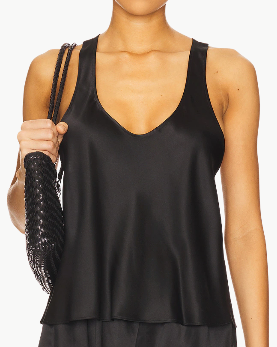 Grid_Photos_d0ac59d5-f91e-4a89-a3c7-e6031e4cb22a.png SILK SATIN TANK IN BLACK